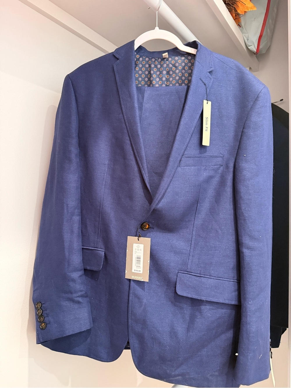 Men's Blue Slim Fit Blazer - Classic Tailored Jacket